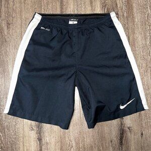 Nike Swoosh U.S. Dri-fit Soccer Futbol Shorts Men's Unisex S Small Navy Blue